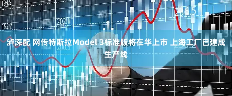 泸深配 网传特斯拉Model 3标准版将在华上市 上海工厂已建成生产线